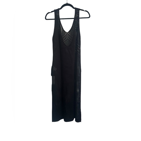 Cupshe Other - Cupshe Black NWT Knit Cover-Up Beach Dress‎ - S